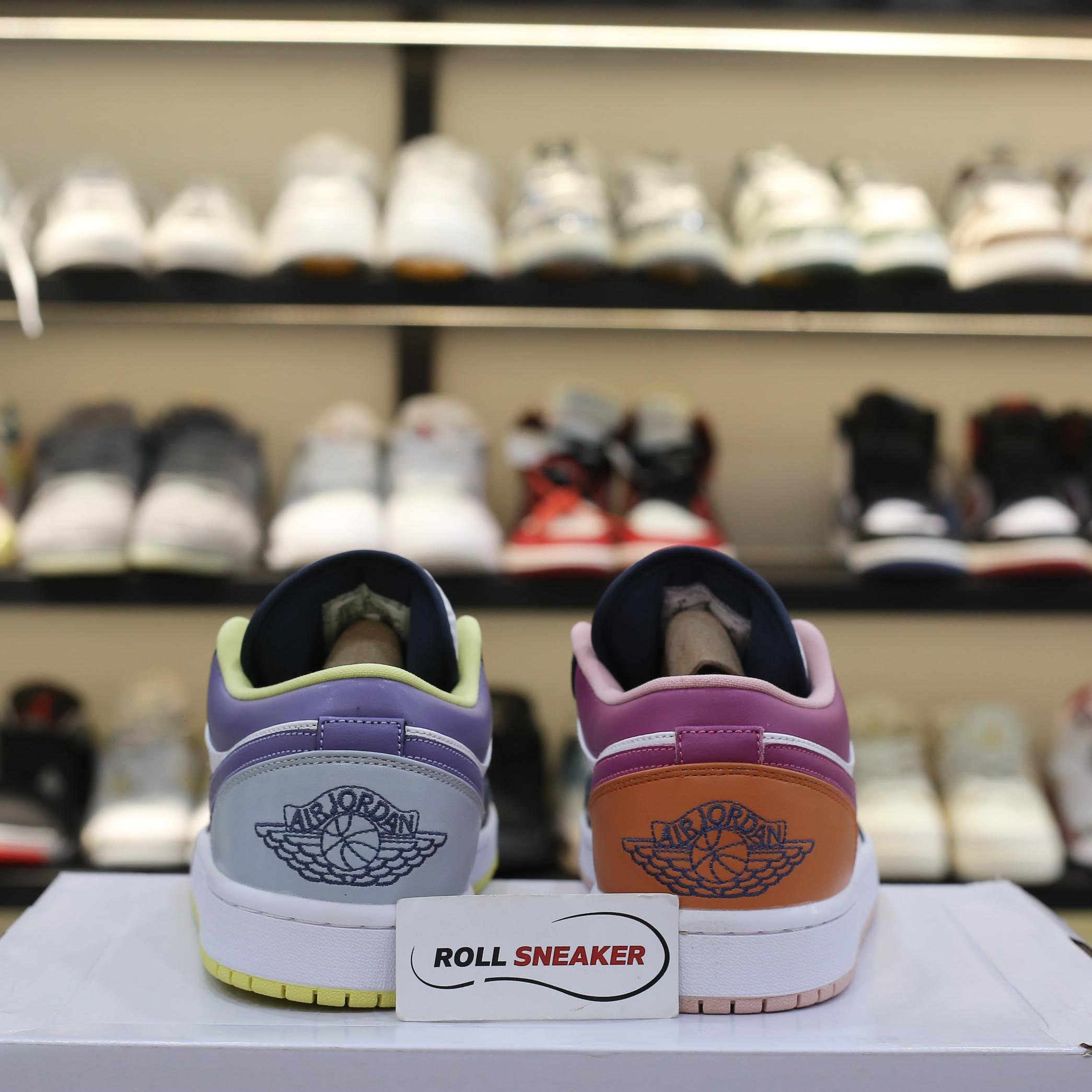 Giày Nike Air Jordan 1 Low ‘Mismatched Purple Magenta Best Quality