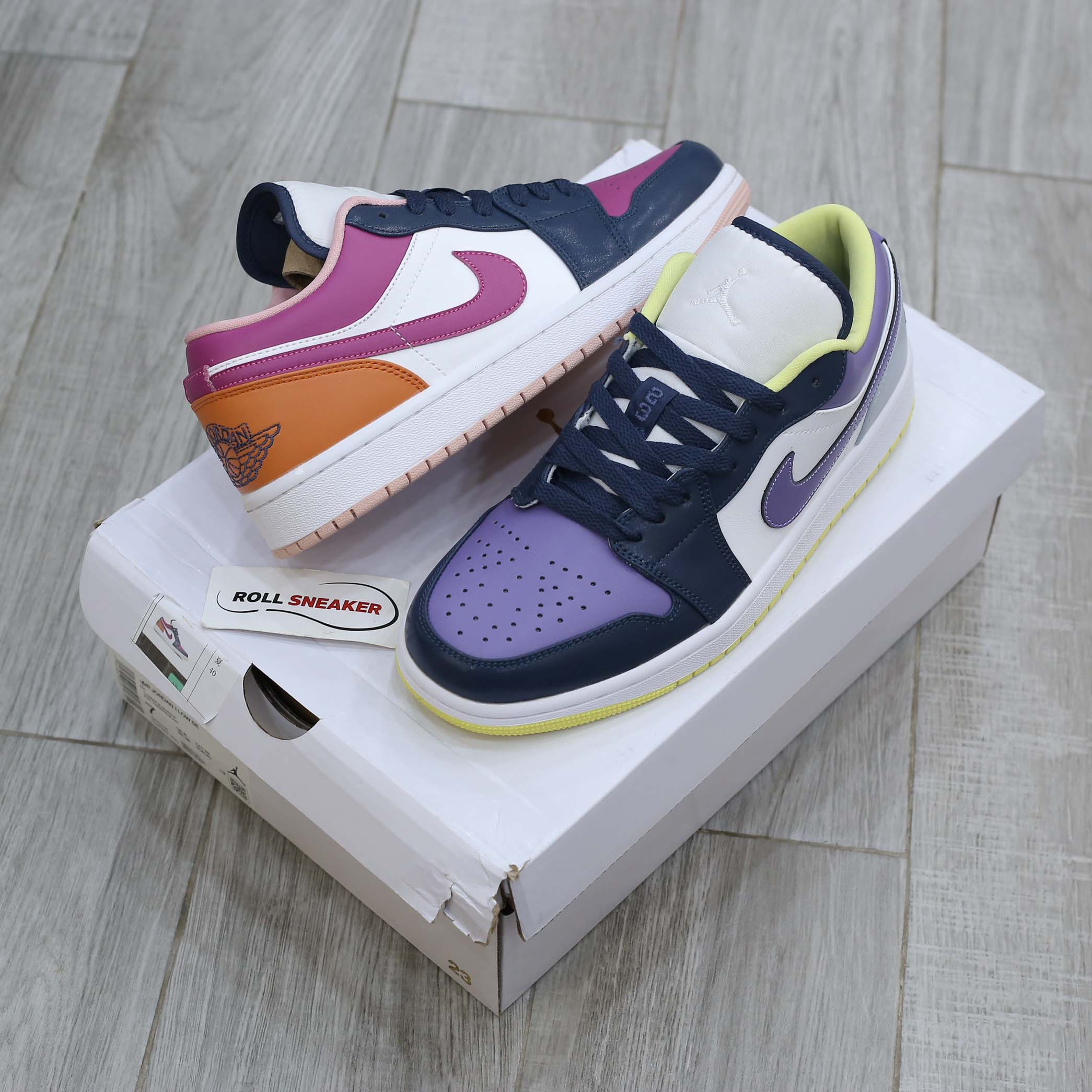 Giày Nike Air Jordan 1 Low ‘Mismatched Purple Magenta Best Quality