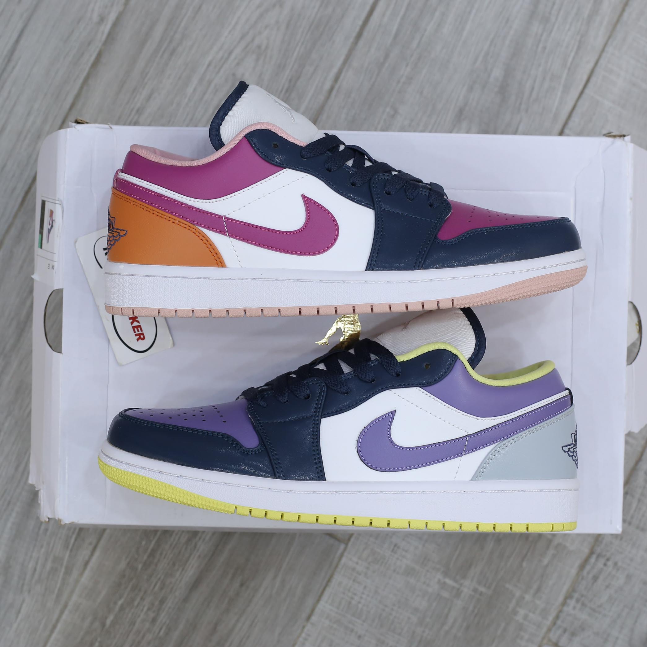 Giày Nike Air Jordan 1 Low ‘Mismatched Purple Magenta Best Quality