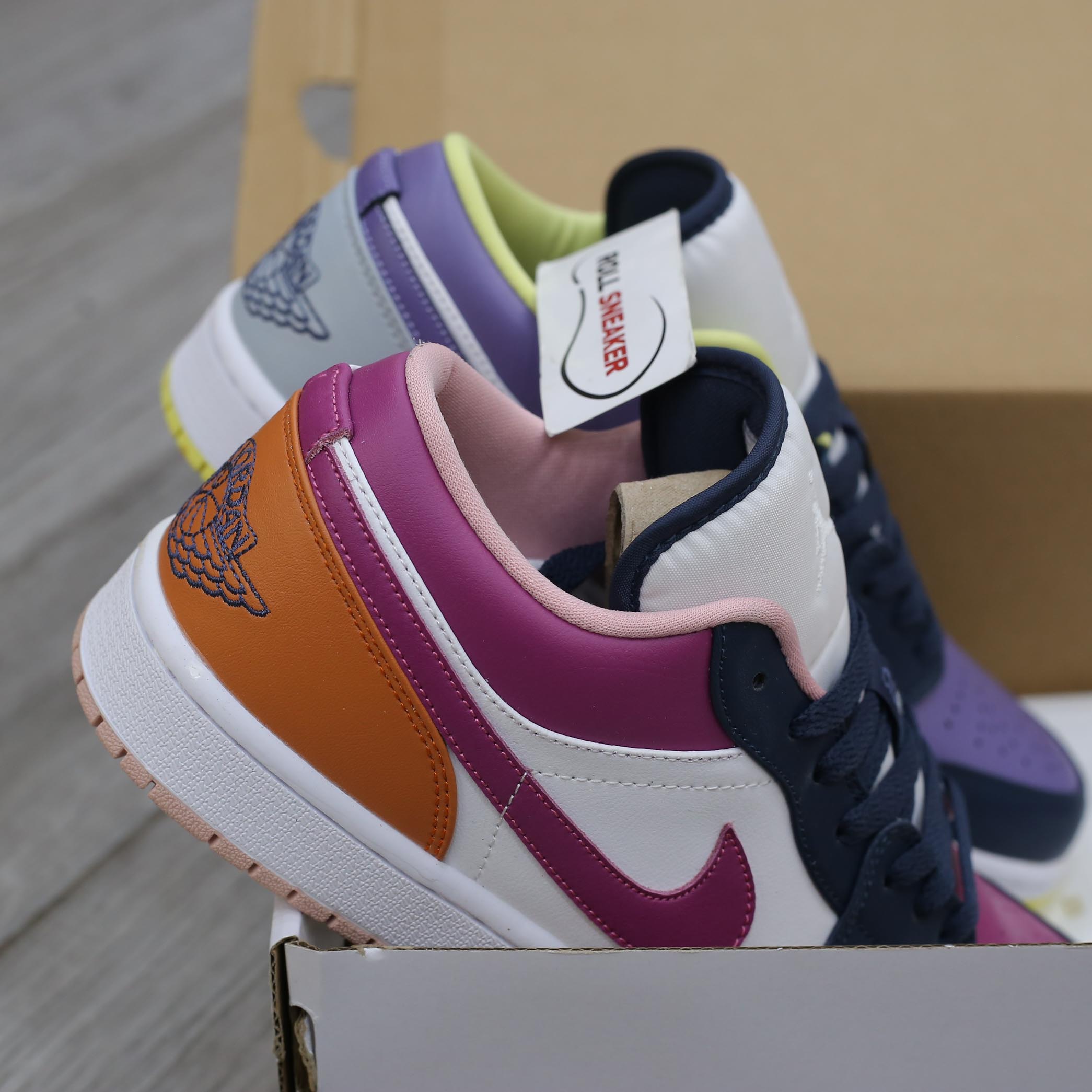 Giày Nike Air Jordan 1 Low ‘Mismatched Purple Magenta Best Quality