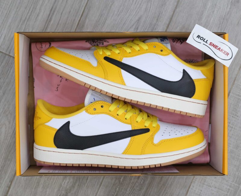 Giày Nike Air Jordan 1 Low OG SP Travis Scott Canary Like Auth