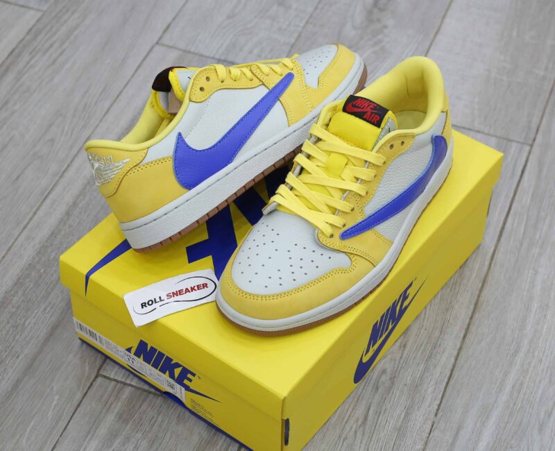 Giày Nike Air Jordan 1 Low OG SP Travis Scott Canary Like Auth
