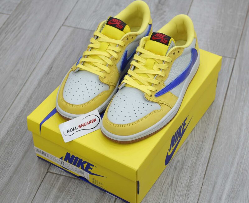 Giày Nike Air Jordan 1 Low OG SP Travis Scott Canary Like Auth