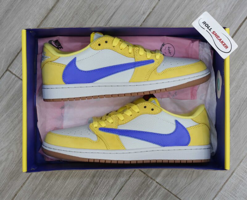 Giày Nike Air Jordan 1 Low OG SP Travis Scott Canary Like Auth