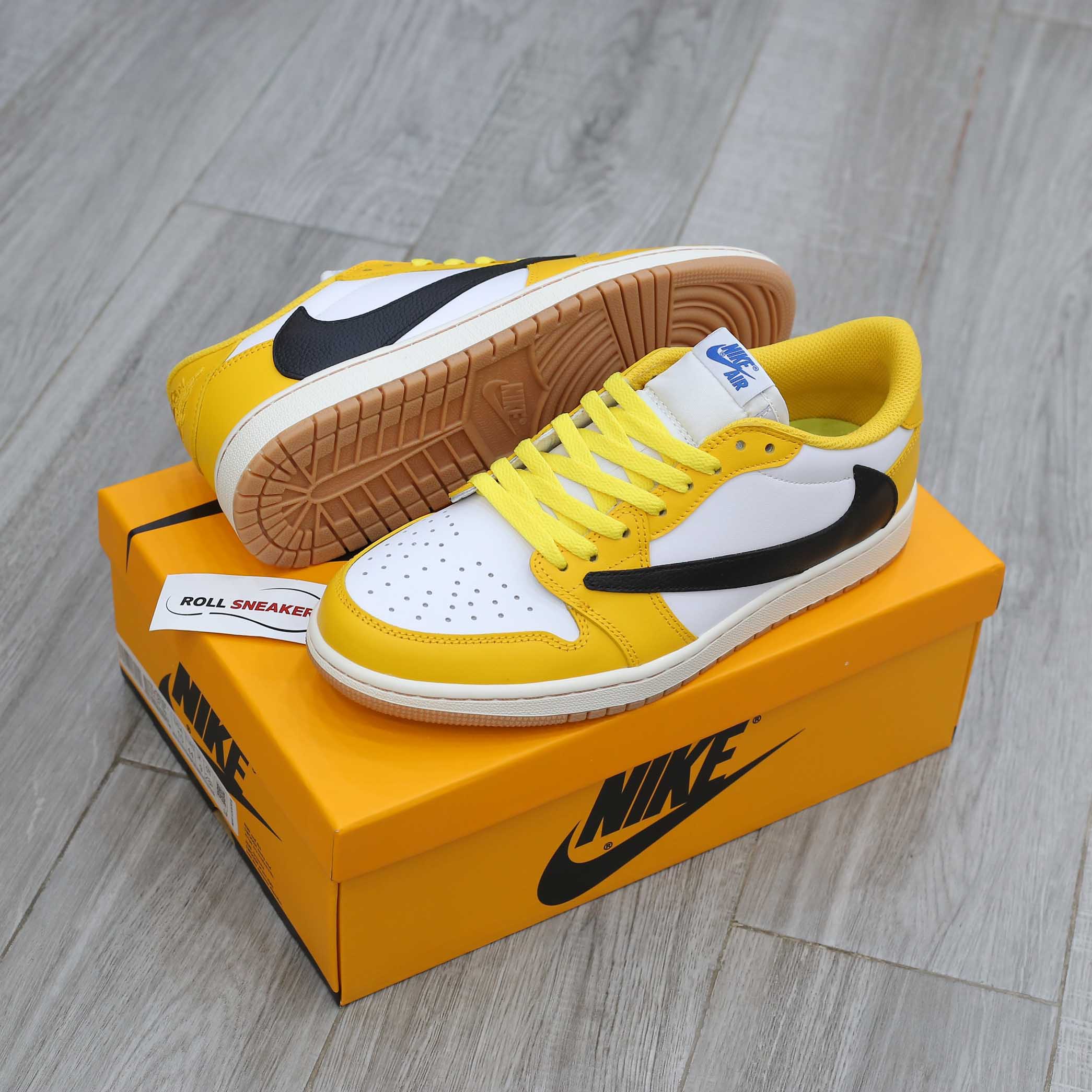 Giày Nike Air Jordan 1 Low OG SP Travis Scott Canary Like Auth