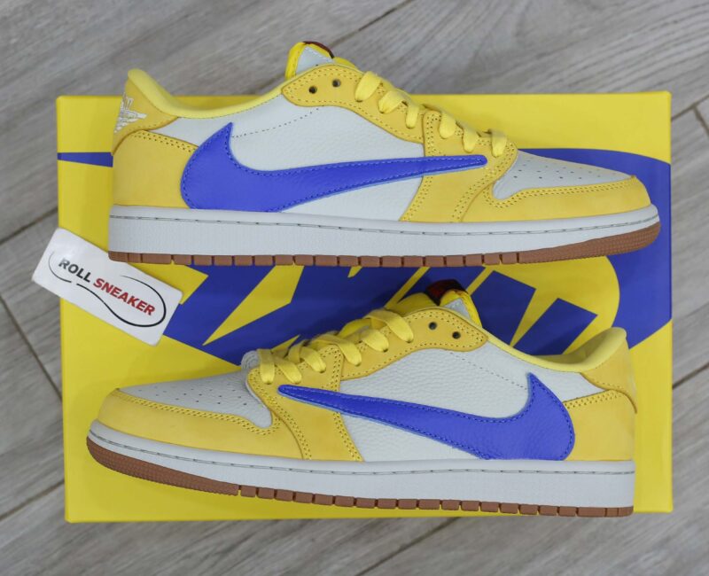 Giày Nike Air Jordan 1 Low OG SP Travis Scott Canary Like Auth