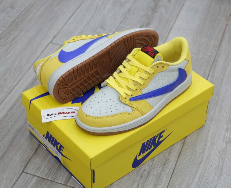 Giày Nike Air Jordan 1 Low OG SP Travis Scott Canary Like Auth