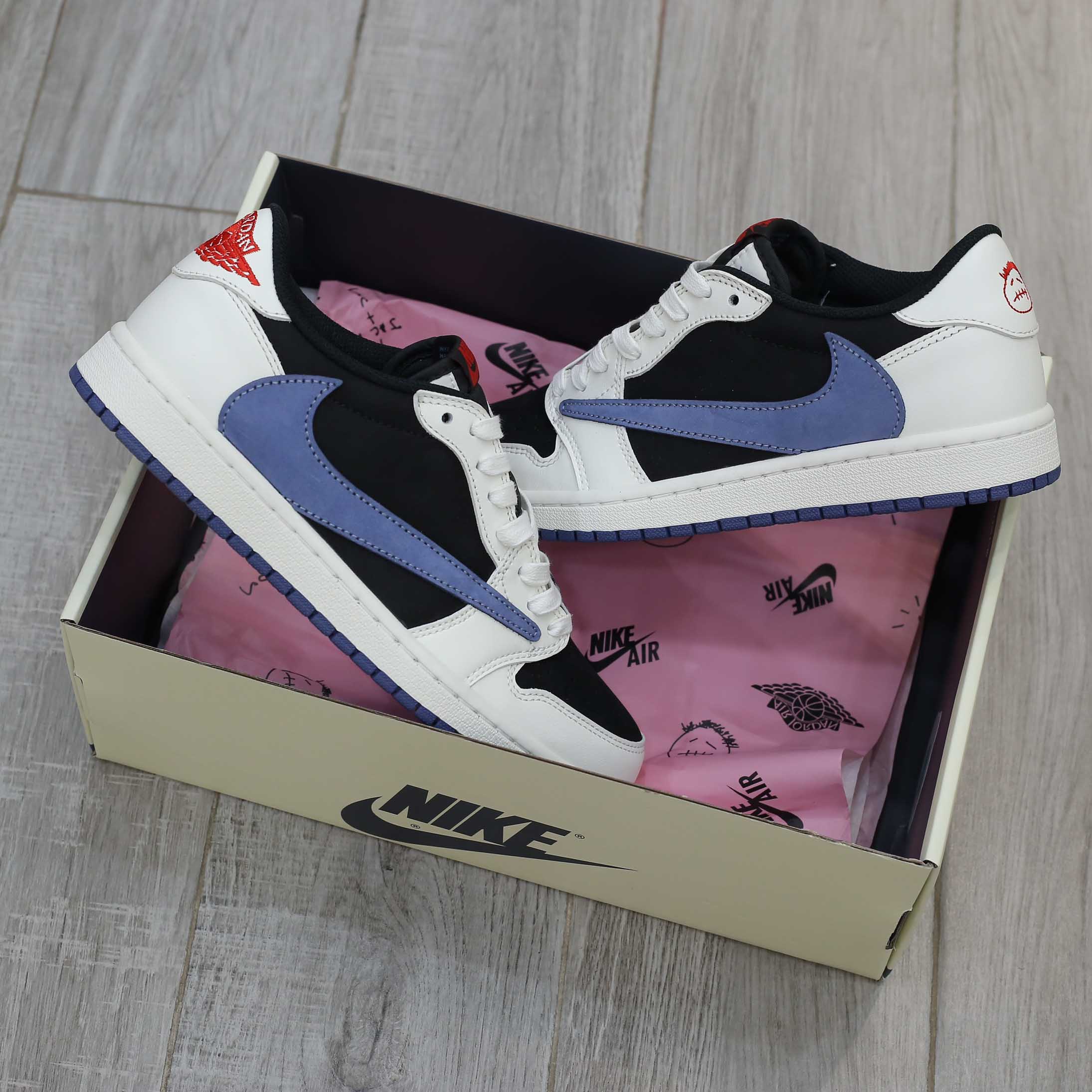 Giày Nike Air Jordan 1 Low Travis Scott ‘Navy’ Like Auth