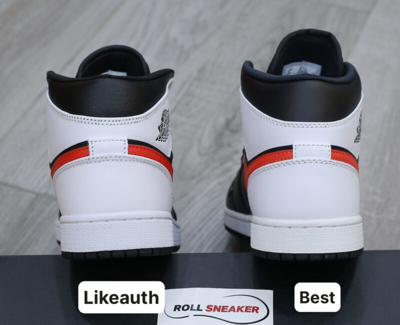 Giày Nike Air Jordan 1 Mid Black Chile Red White Best Quality