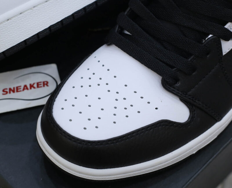 Giày Nike Air Jordan 1 Mid Black Chile Red White Best Quality