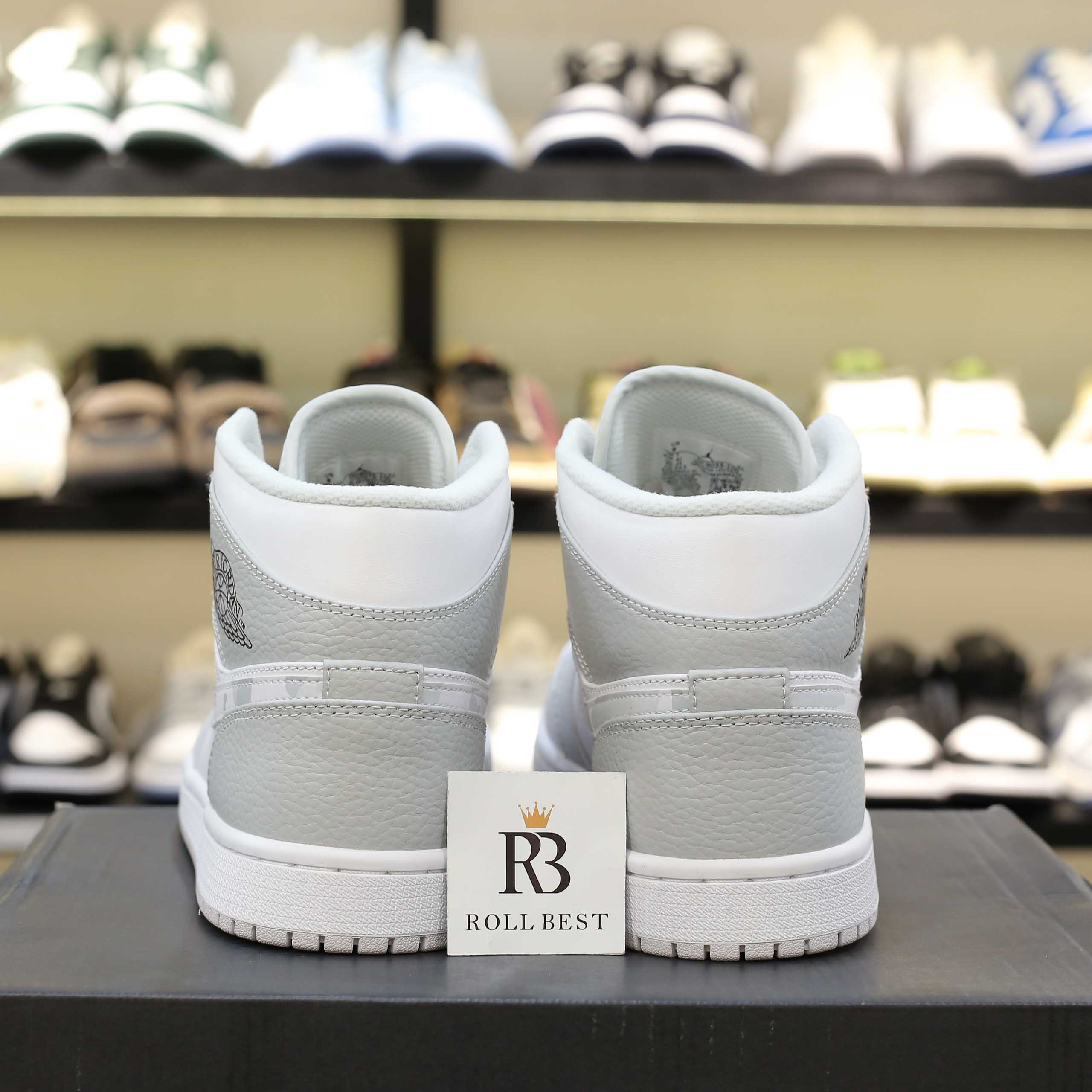 Giày Nike Air Jordan 1 Mid Grey Camo Best Quality