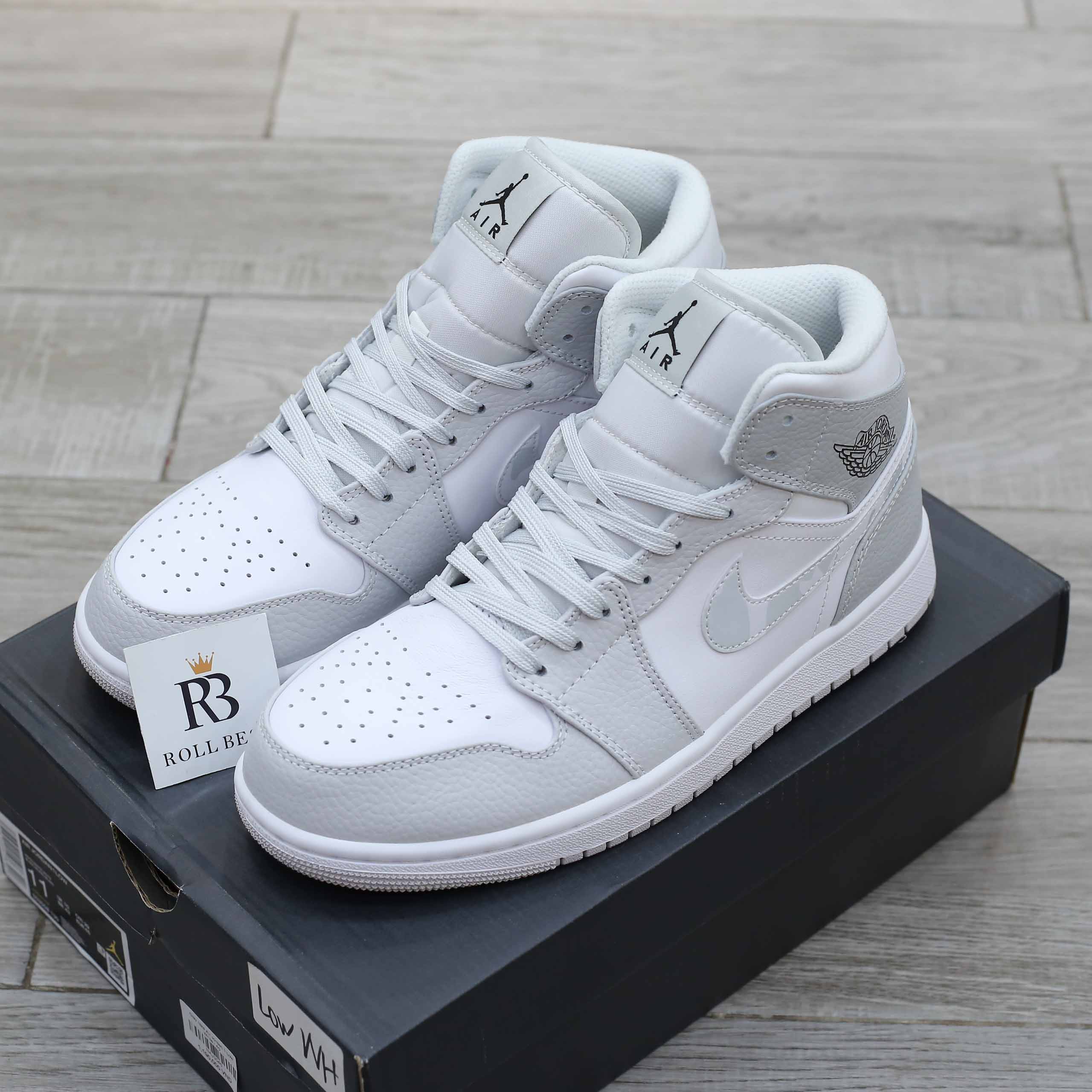 Giày Nike Air Jordan 1 Mid Grey Camo Best Quality