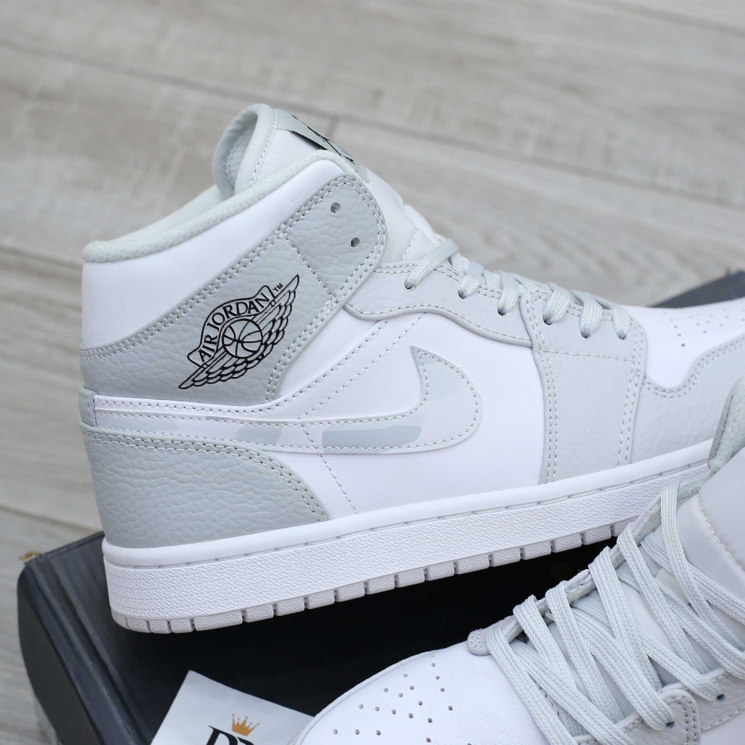 Giày Nike Air Jordan 1 Mid Grey Camo Best Quality