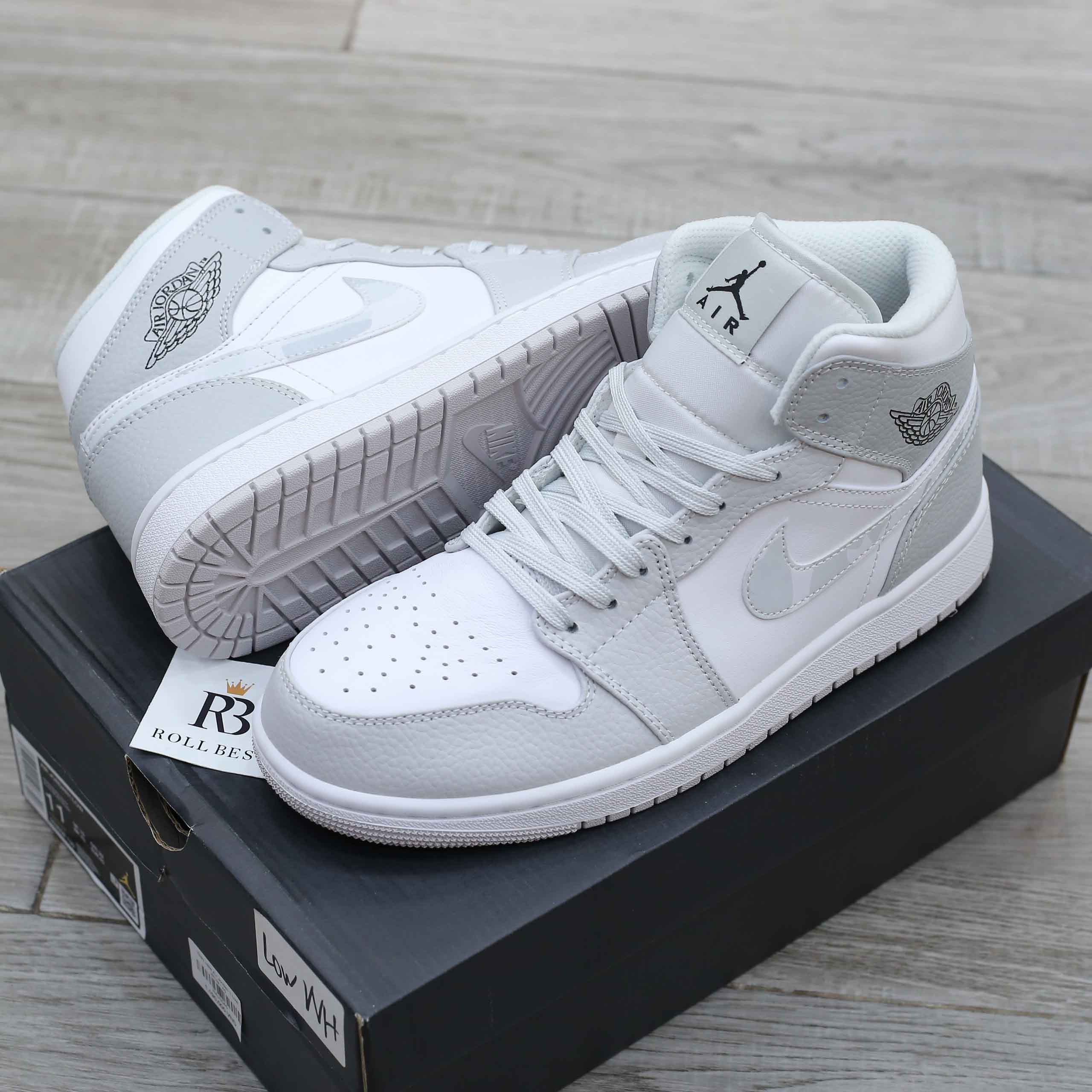 Giày Nike Air Jordan 1 Mid Grey Camo Best Quality