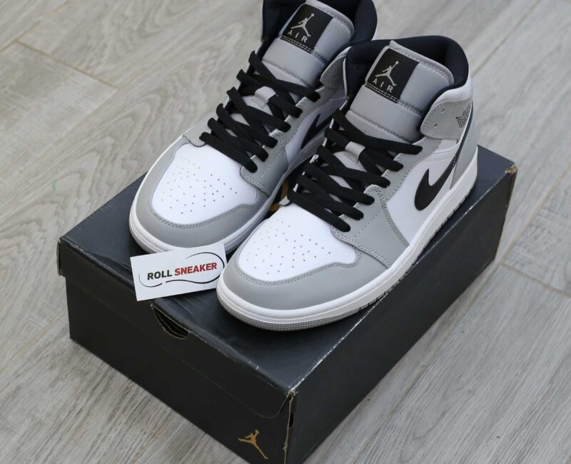 Giày Nike Air Jordan 1 Mid Light Smoke Grey Best Quality