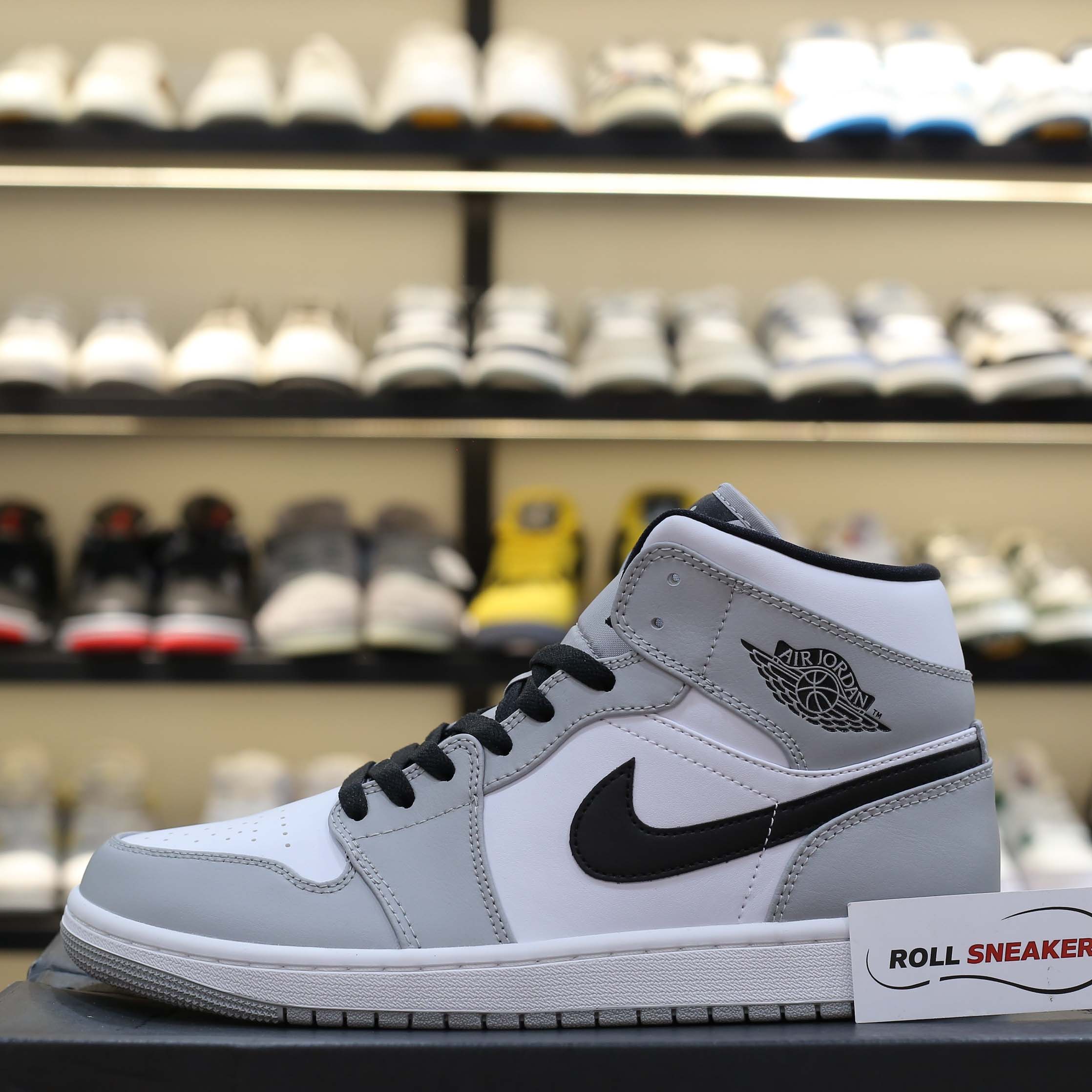 Giày Nike Air Jordan 1 Mid Light Smoke Grey Best Quality