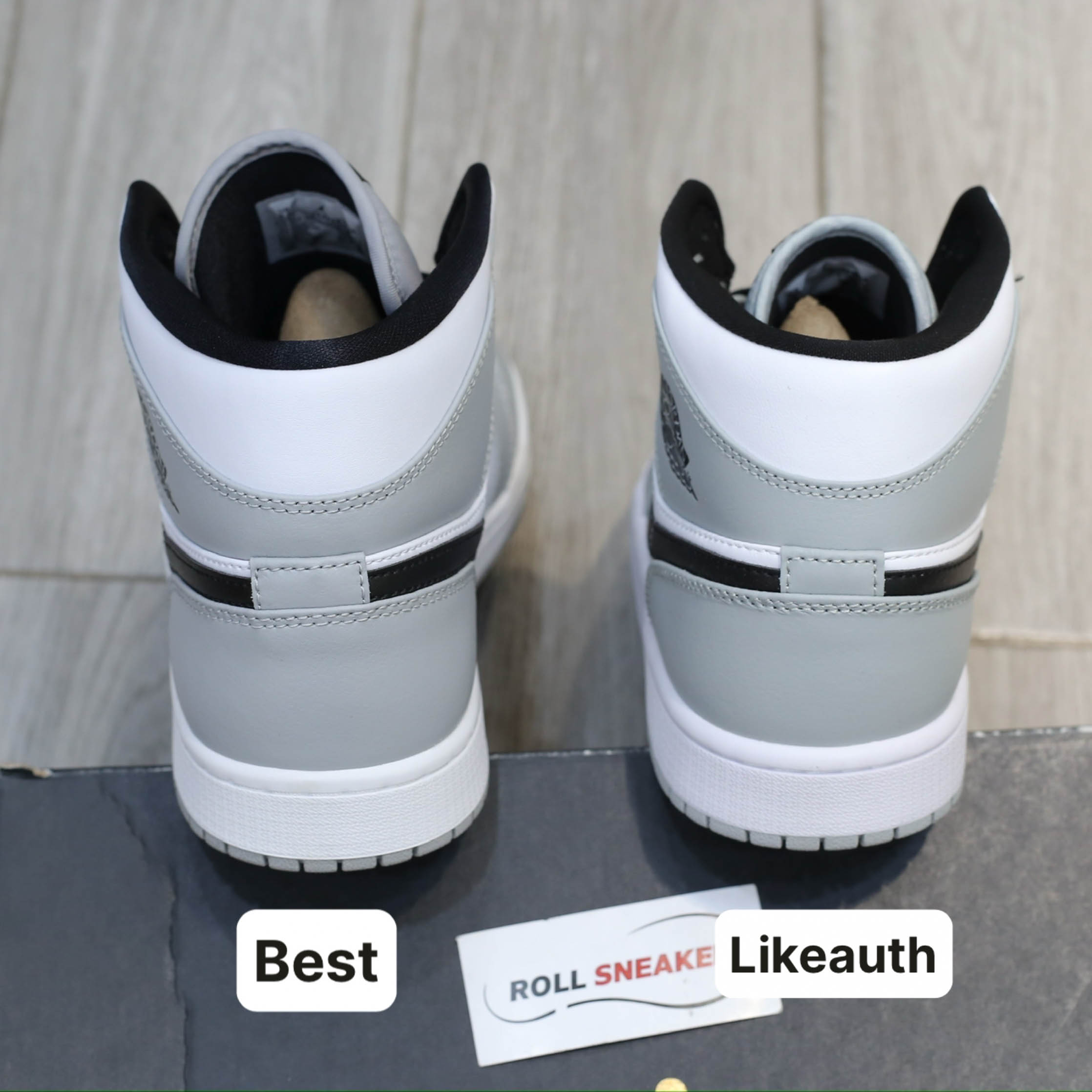 Giày Nike Air Jordan 1 Mid Light Smoke Grey Best Quality