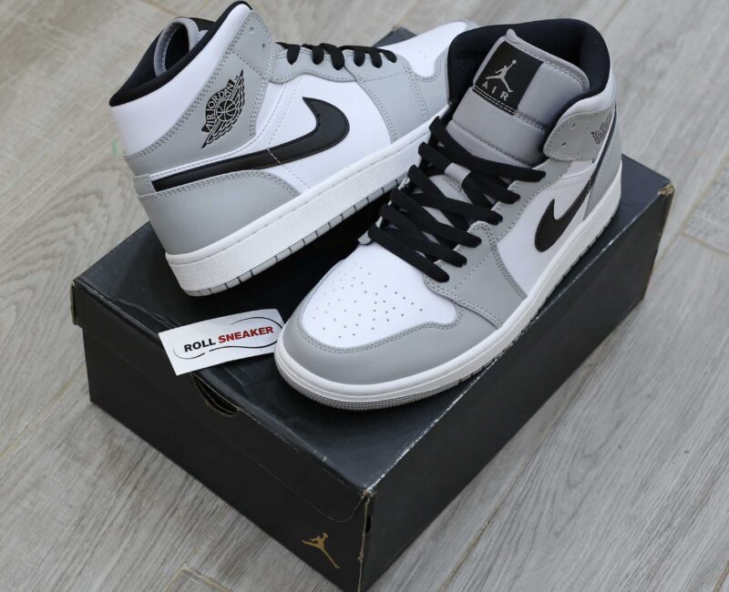 Giày Nike Air Jordan 1 Mid Light Smoke Grey Best Quality