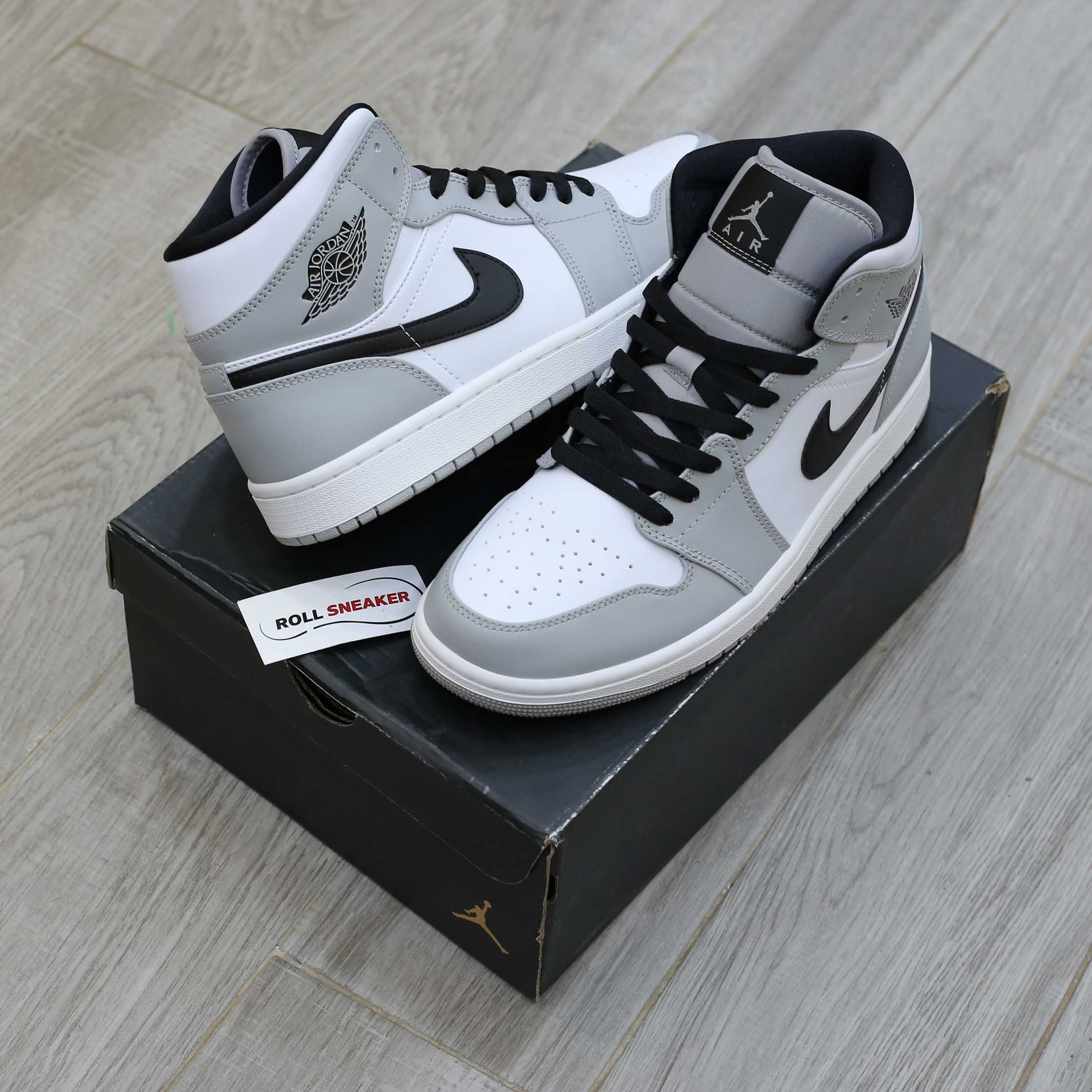Giày Nike Air Jordan 1 Mid Light Smoke Grey Best Quality