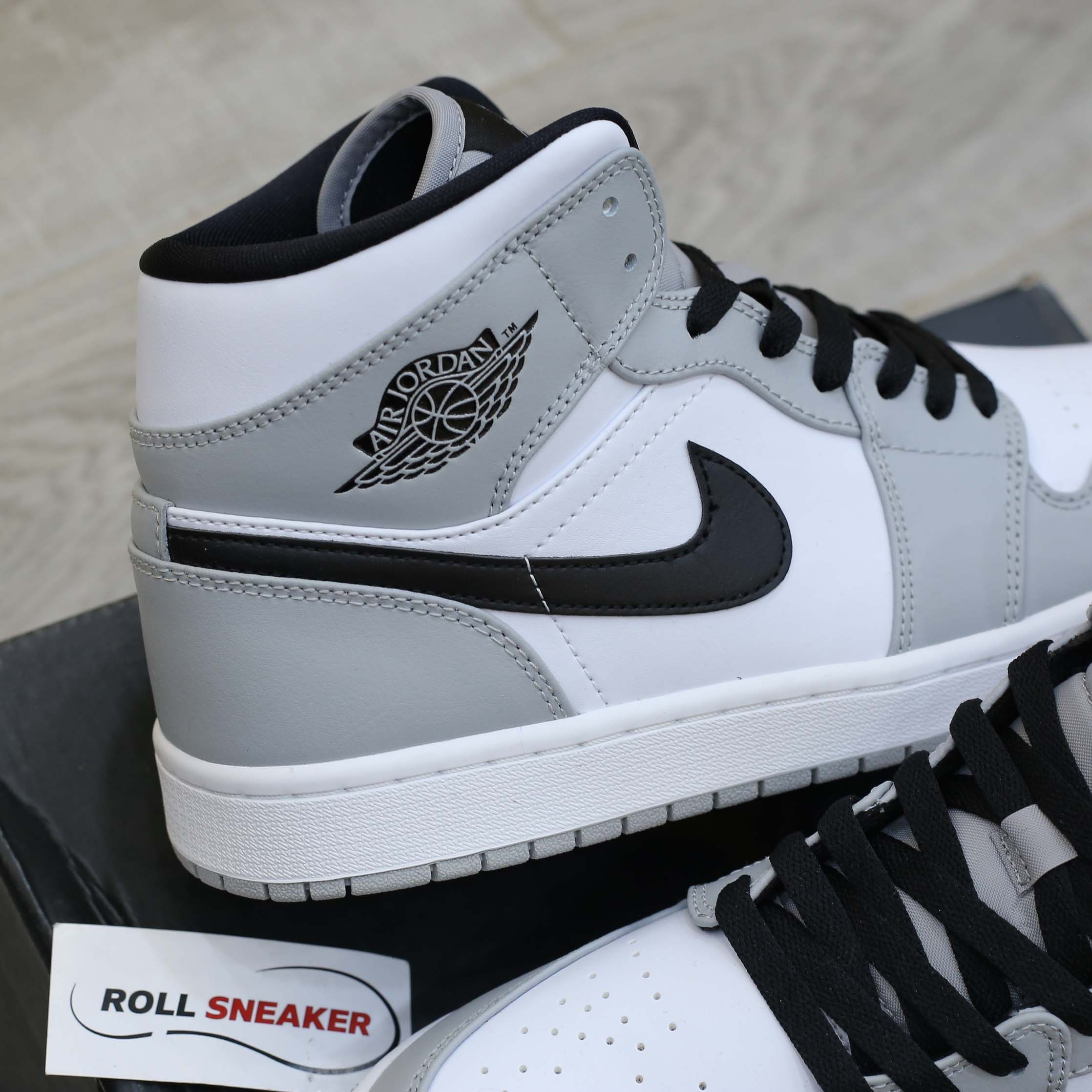 Giày Nike Air Jordan 1 Mid Light Smoke Grey Best Quality