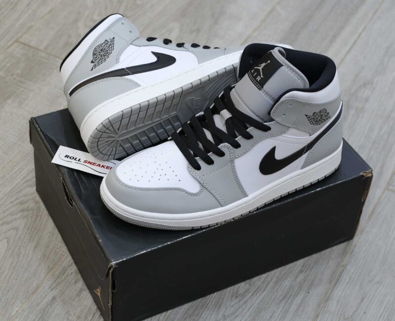 Giày Nike Air Jordan 1 Mid Light Smoke Grey Best Quality