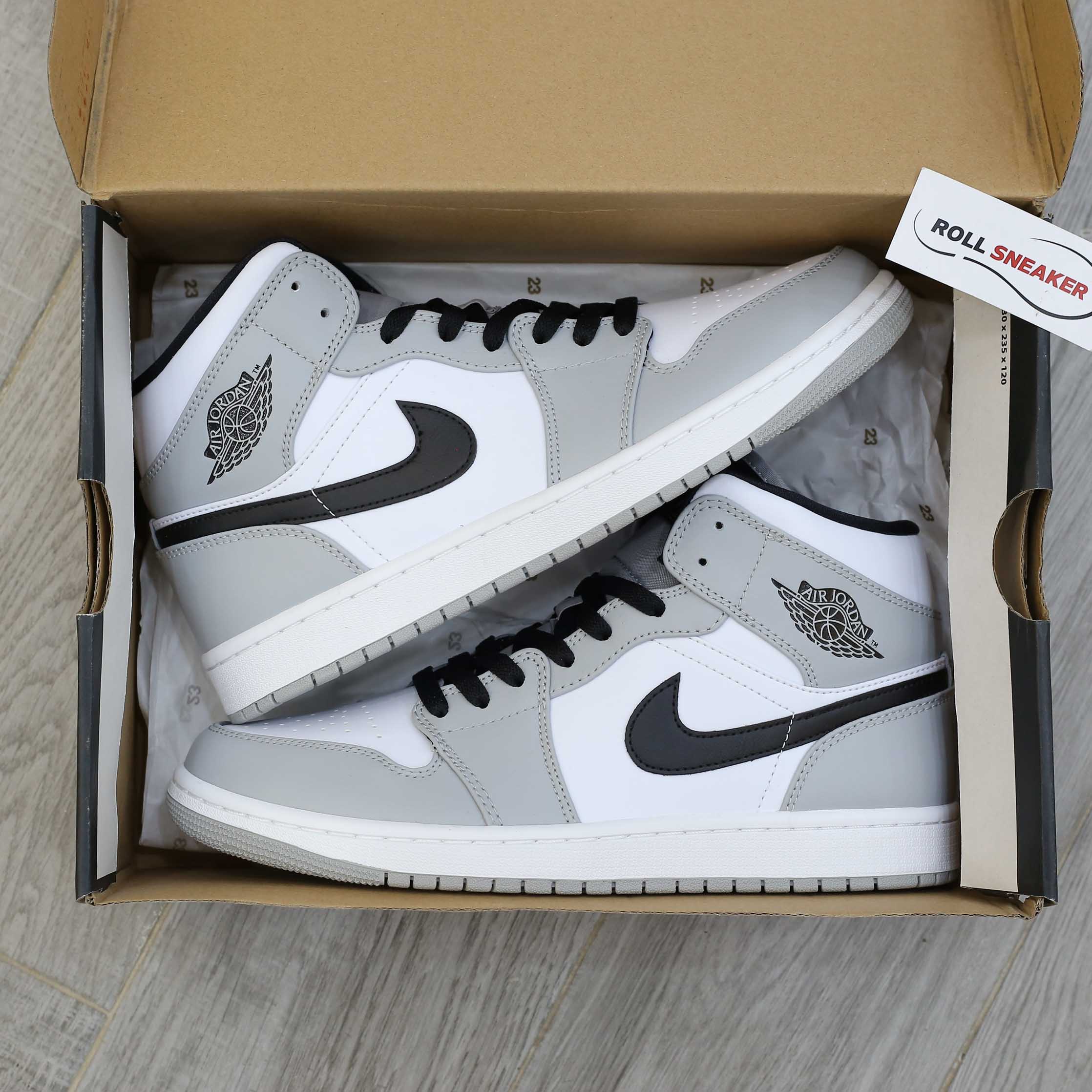 Giày Nike Air Jordan 1 Mid Light Smoke Grey Best Quality