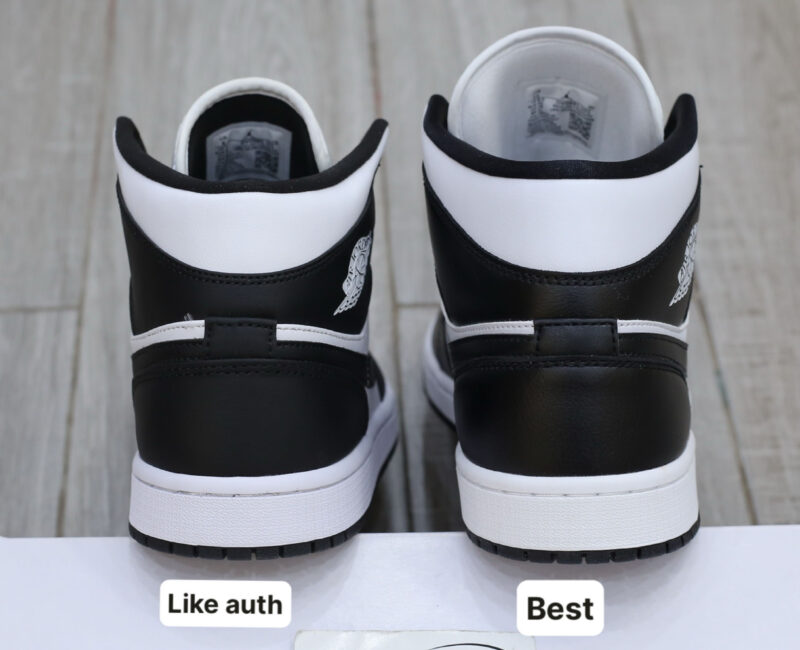 Giày Nike Air Jordan 1 Mid ‘Panda’ Best Quality So Sánh