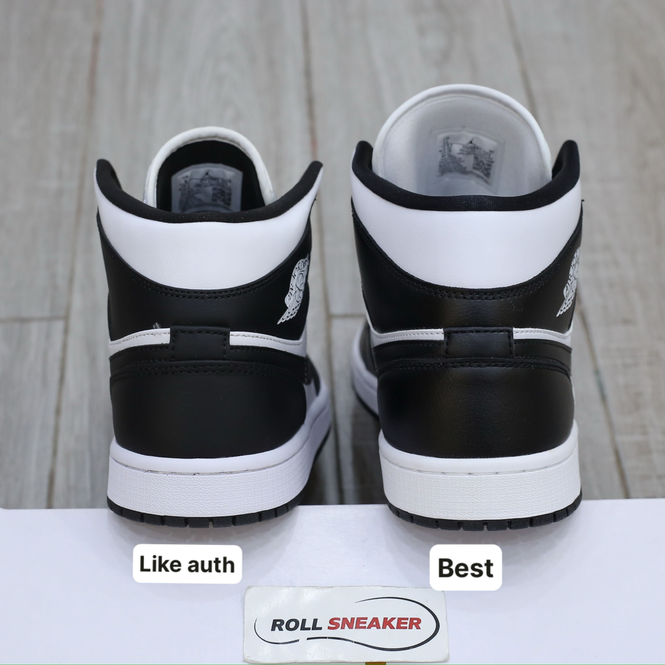 Giày Nike Air Jordan 1 Mid ‘Panda’ Best Quality So Sánh