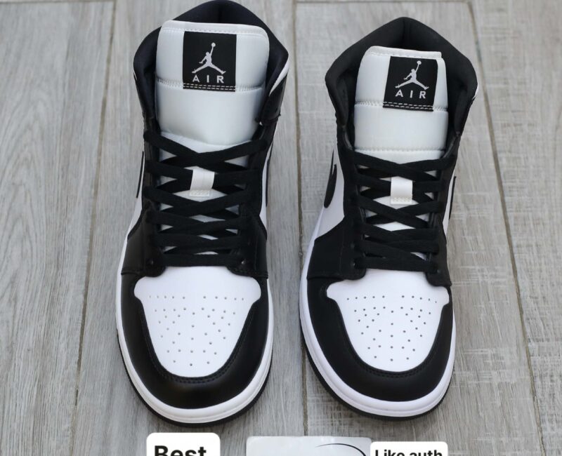 Giày Nike Air Jordan 1 Mid ‘Panda’ Best Quality So Sánh
