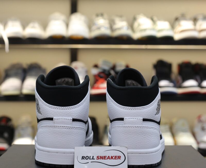Giày Nike Air Jordan 1 Mid Tuxedo White Black Best Quality