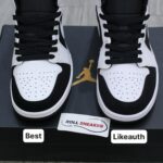 Giày Nike Air Jordan 1 Mid Tuxedo White Black Best Quality