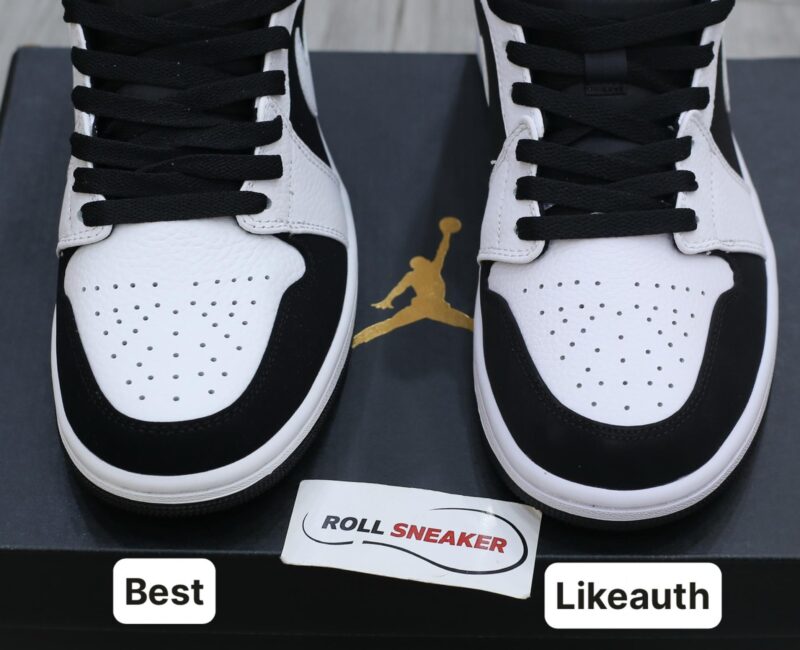 Giày Nike Air Jordan 1 Mid Tuxedo White Black Best Quality