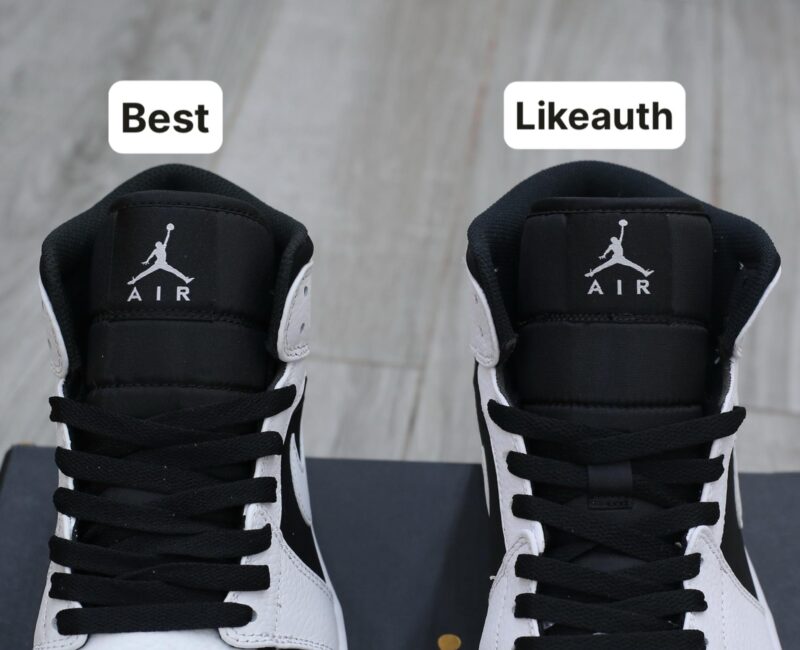 Giày Nike Air Jordan 1 Mid Tuxedo White Black Best Quality