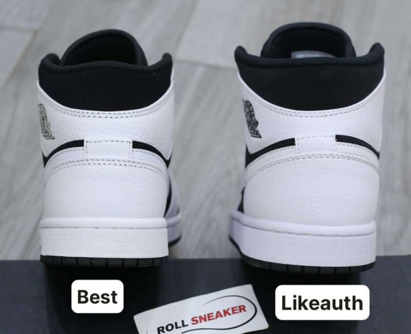 Giày Nike Air Jordan 1 Mid Tuxedo White Black Best Quality