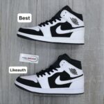 Giày Nike Air Jordan 1 Mid Tuxedo White Black Best Quality