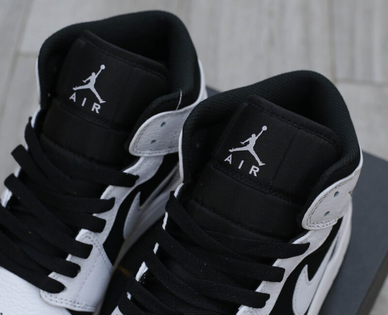 Giày Nike Air Jordan 1 Mid Tuxedo White Black Best Quality