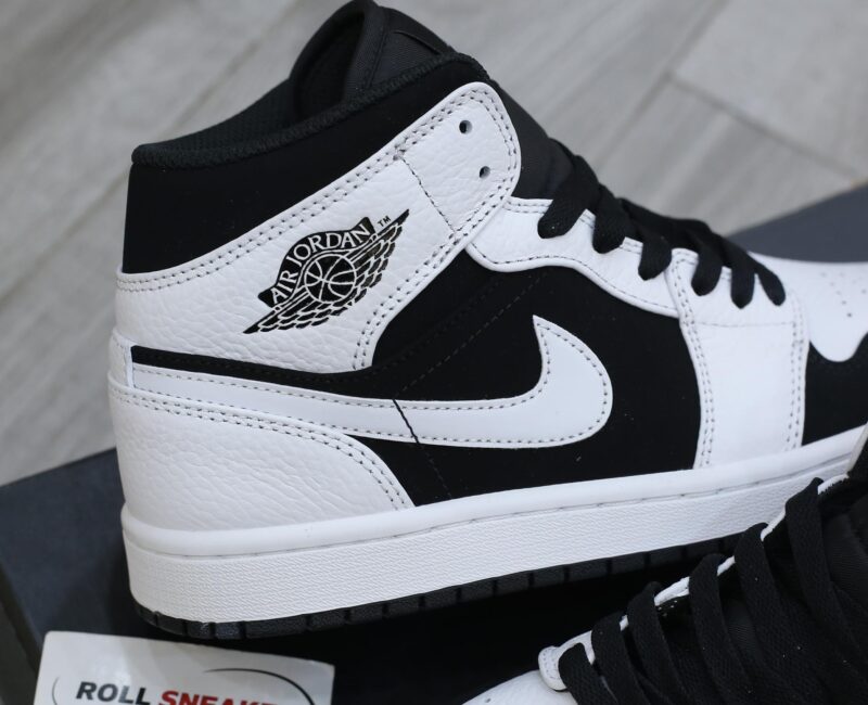 Giày Nike Air Jordan 1 Mid Tuxedo White Black Best Quality