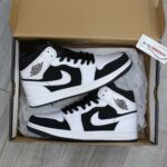 Giày Nike Air Jordan 1 Mid Tuxedo White Black Best Quality
