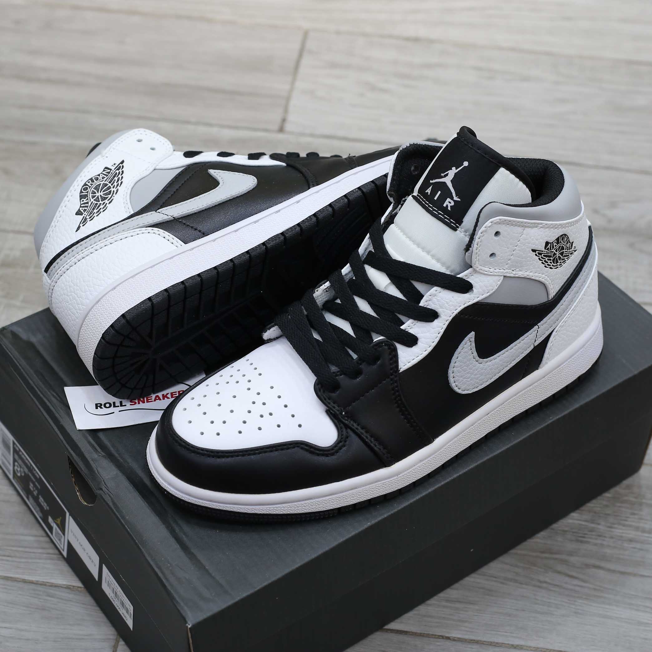 Giày Nike Air Jordan 1 Mid White Shadow Like Auth