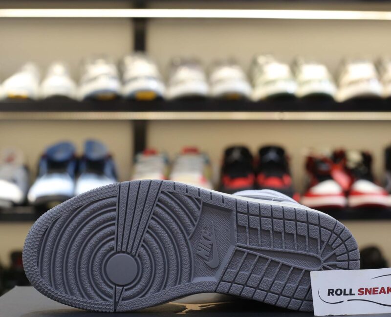 Giày Nike Air Jordan 1 ‘Mid White Stealth’ Like Auth