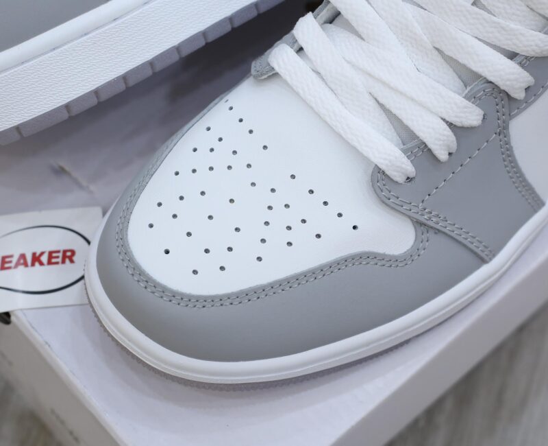 Giày Nike Air Jordan 1 Mid Wolf Grey Aluminum Best Quality