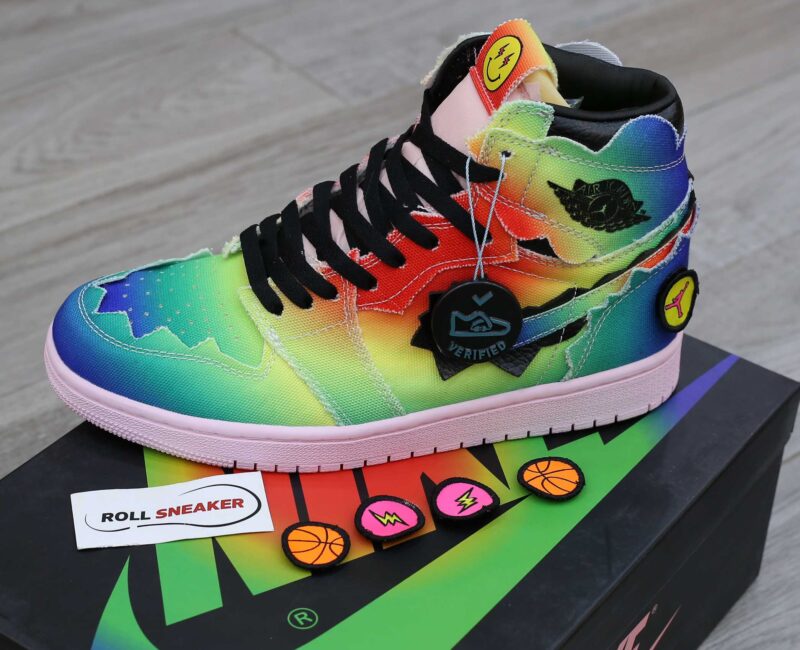 Giày Nike air Jordan 1 Retro High J Balvin Like Auth