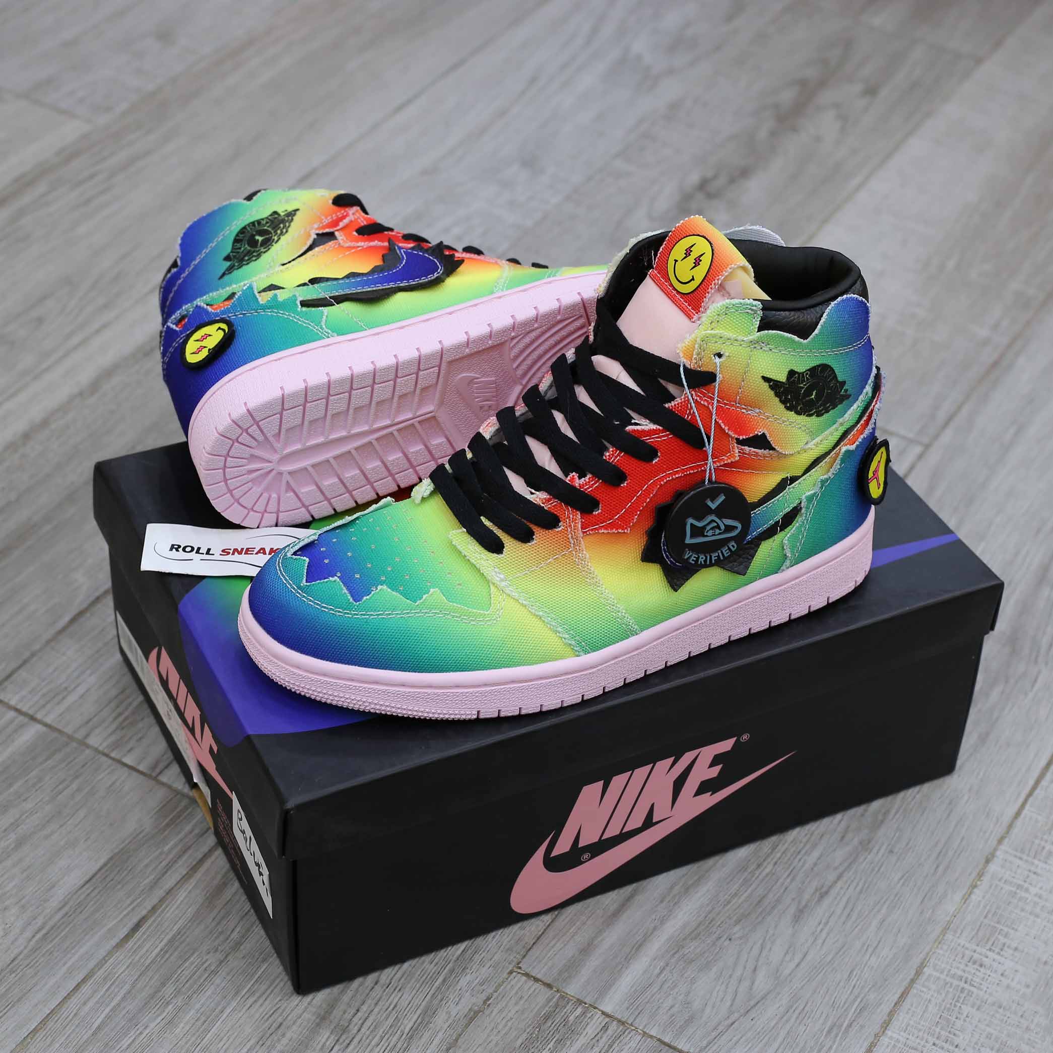 Giày Nike air Jordan 1 Retro High J Balvin Like Auth