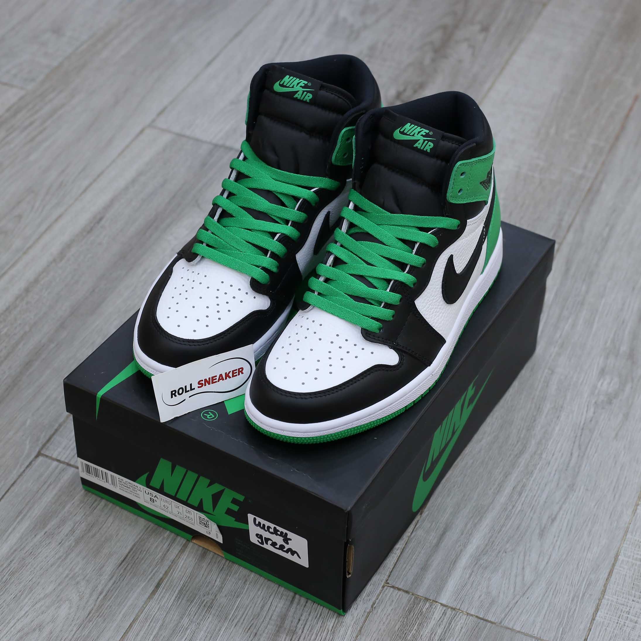 Giày Nike Air Jordan 1 Retro High OG GS Lucky Green