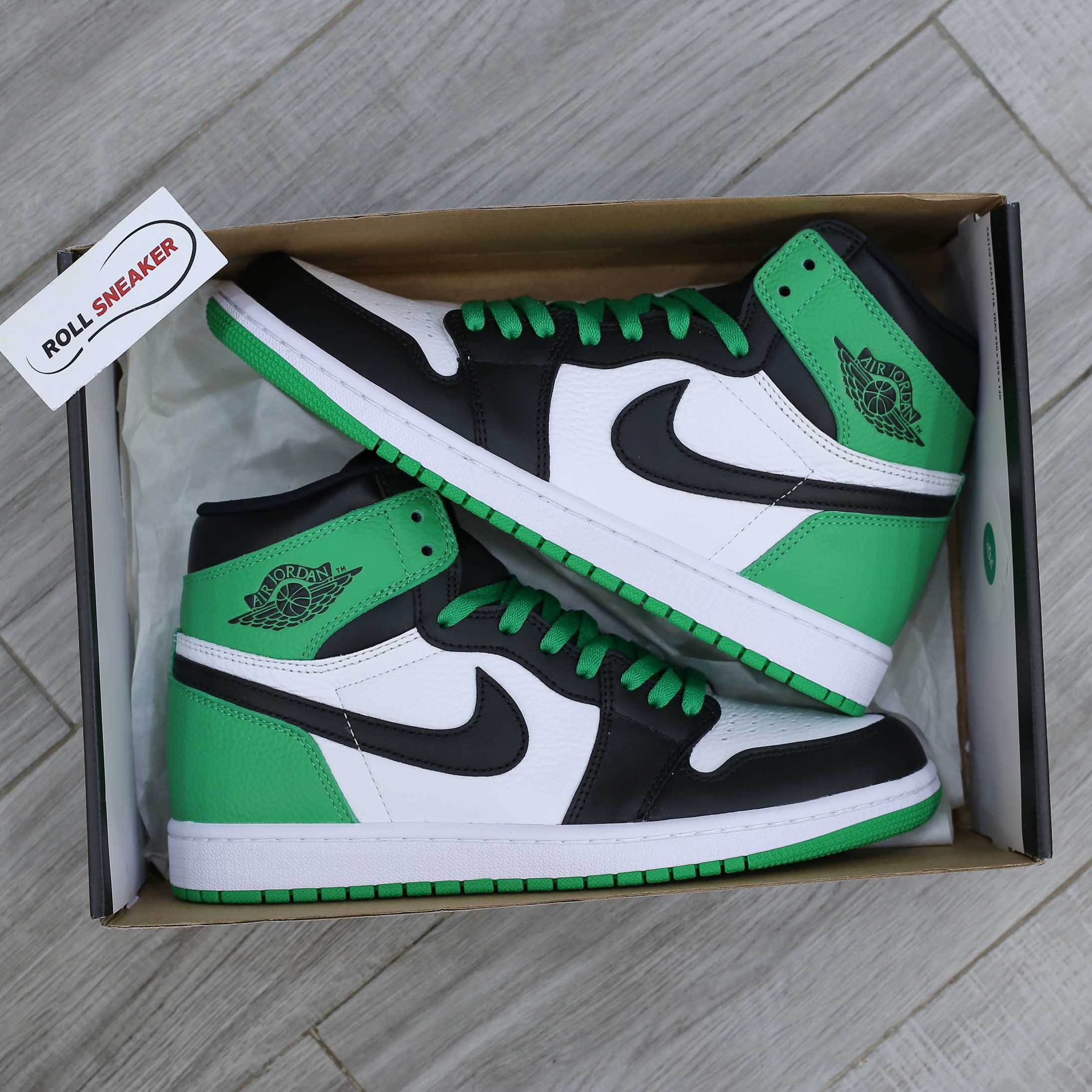Giày Nike Air Jordan 1 Retro High OG GS Lucky Green