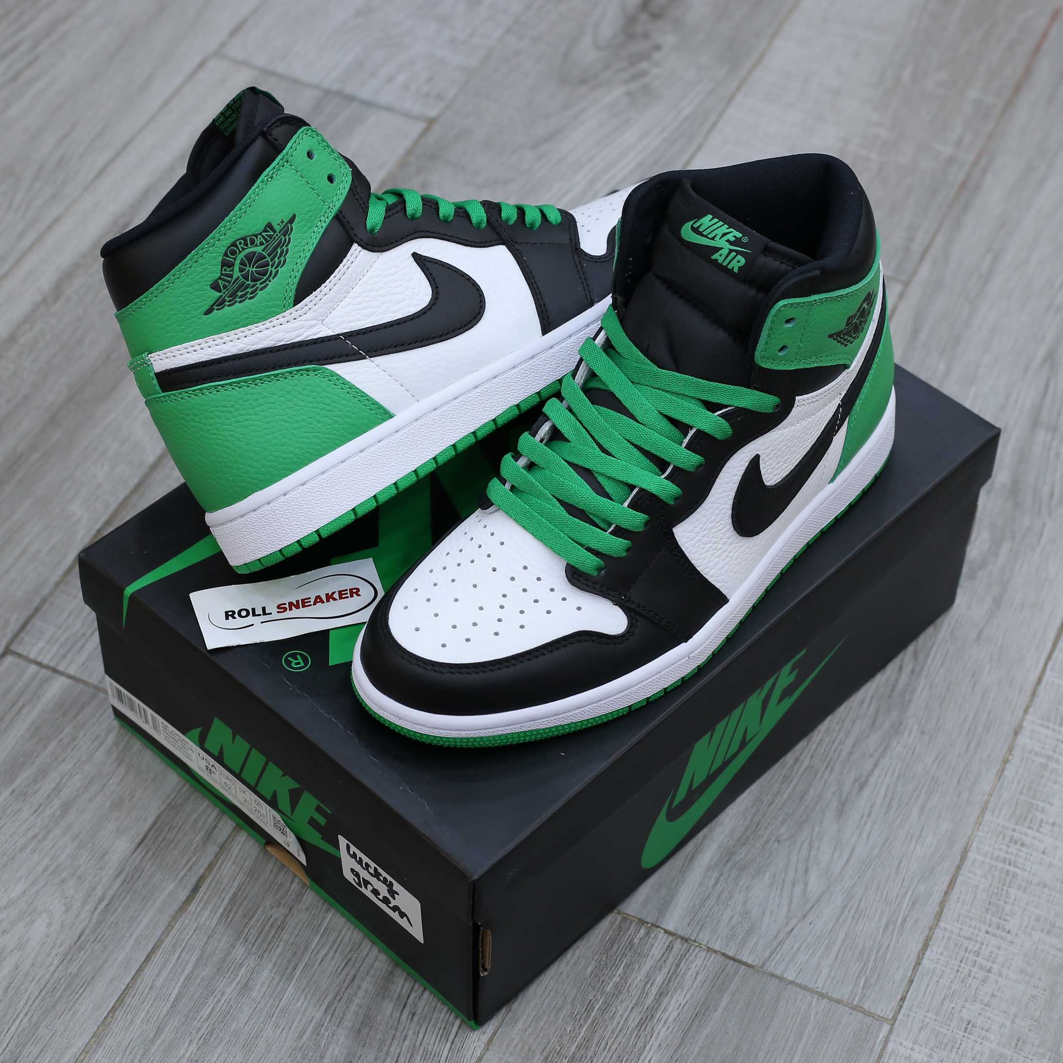 Giày Nike Air Jordan 1 Retro High OG GS Lucky Green