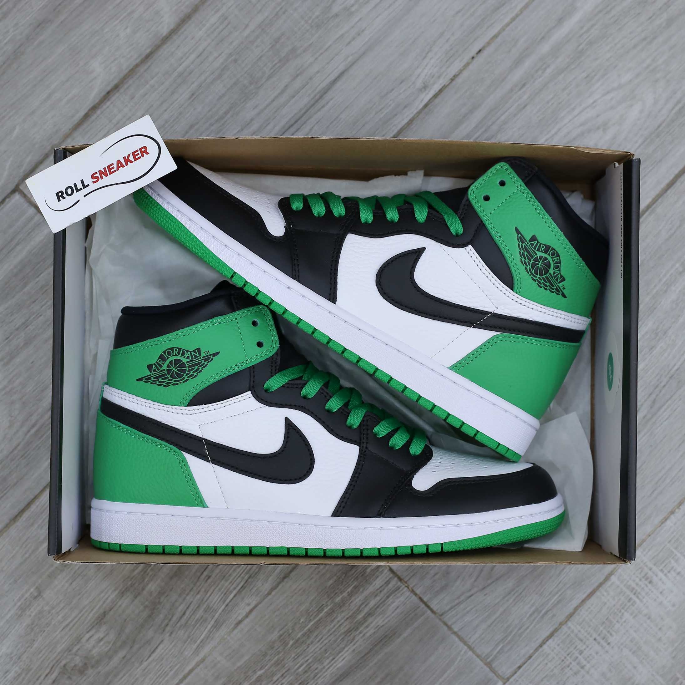 Giày Nike Air Jordan 1 Retro High OG GS Lucky Green