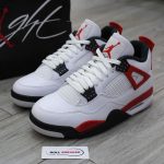 Giày Nike Air Jordan 4 Retro Red Cement Chuẩn 99% Auth