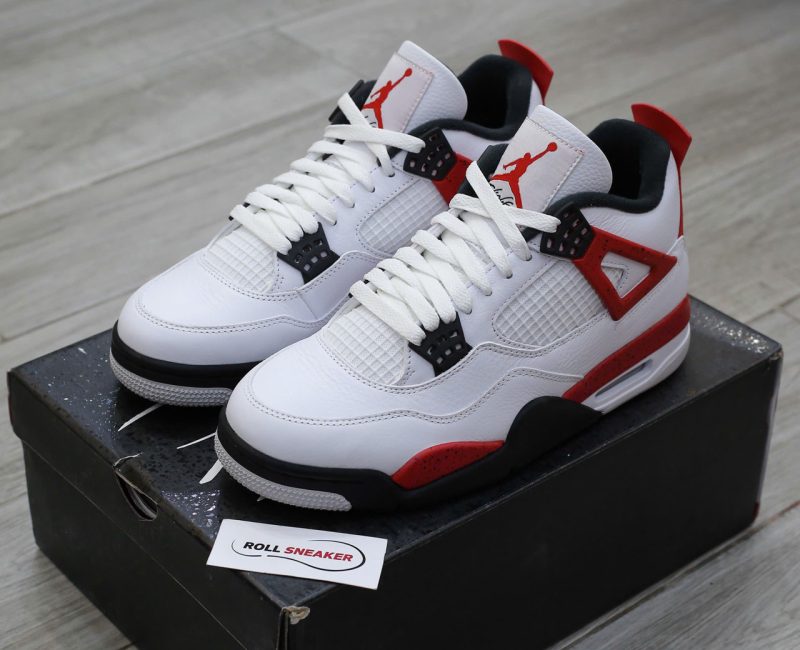 Giày Nike Air Jordan 4 Retro Red Cement Chuẩn 99% Auth