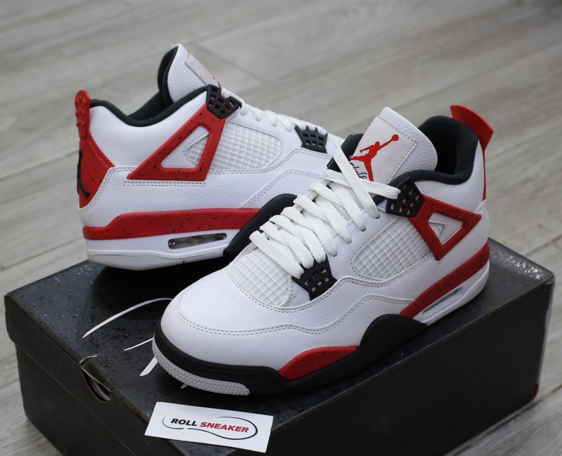 Giày Nike Air Jordan 4 Retro Red Cement Chuẩn 99% Auth